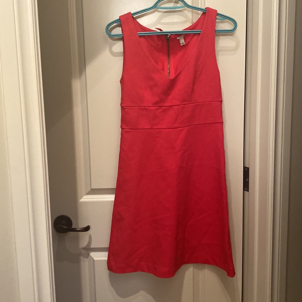 J Crew Red pink date/ work / office dress